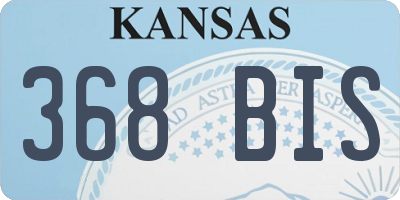 KS license plate 368BIS