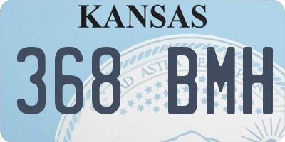 KS license plate 368BMH