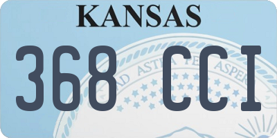 KS license plate 368CCI
