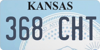 KS license plate 368CHT