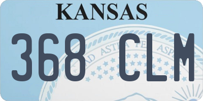 KS license plate 368CLM