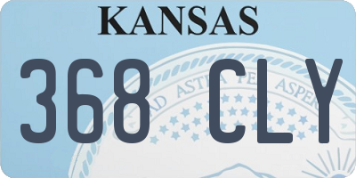 KS license plate 368CLY