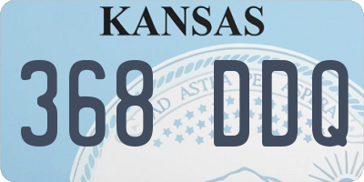 KS license plate 368DDQ