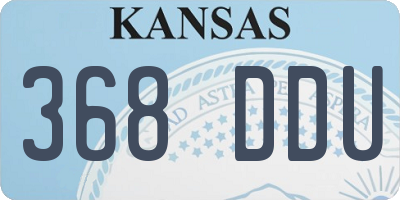 KS license plate 368DDU