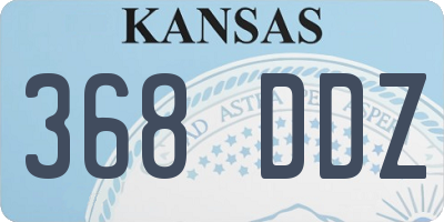 KS license plate 368DDZ