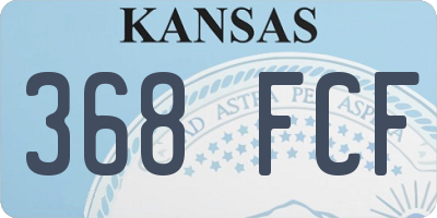 KS license plate 368FCF