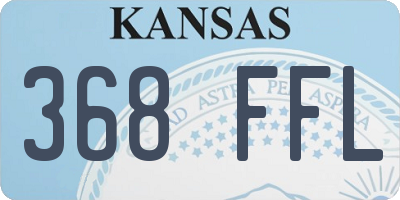 KS license plate 368FFL