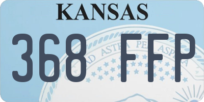 KS license plate 368FFP