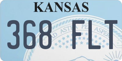 KS license plate 368FLT