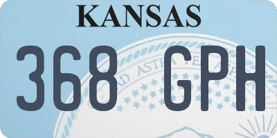 KS license plate 368GPH