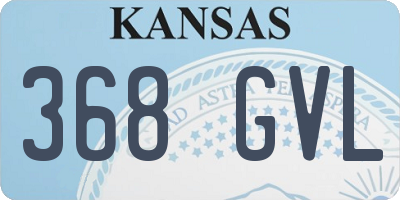 KS license plate 368GVL