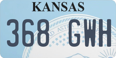 KS license plate 368GWH