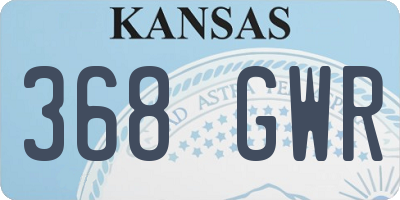 KS license plate 368GWR