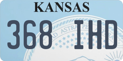 KS license plate 368IHD