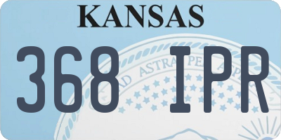 KS license plate 368IPR