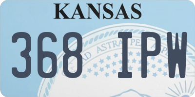 KS license plate 368IPW