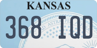 KS license plate 368IQD