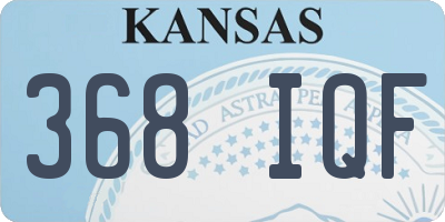 KS license plate 368IQF