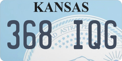 KS license plate 368IQG