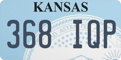 KS license plate 368IQP