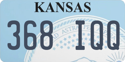 KS license plate 368IQQ