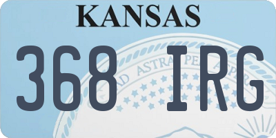 KS license plate 368IRG