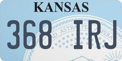 KS license plate 368IRJ
