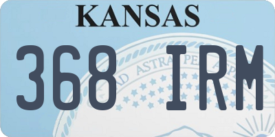 KS license plate 368IRM