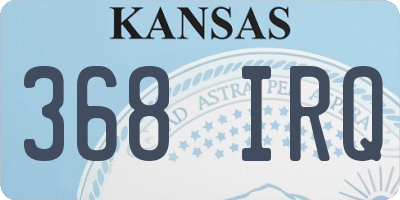KS license plate 368IRQ
