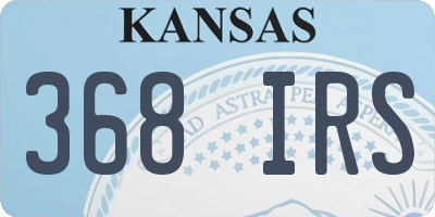 KS license plate 368IRS