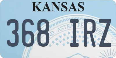 KS license plate 368IRZ