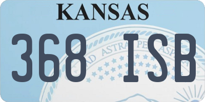 KS license plate 368ISB