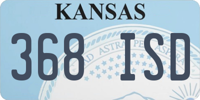 KS license plate 368ISD