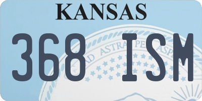 KS license plate 368ISM