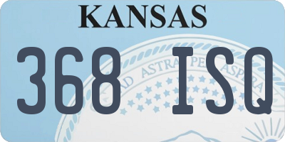 KS license plate 368ISQ