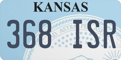 KS license plate 368ISR