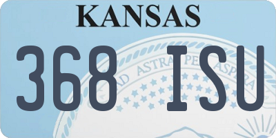 KS license plate 368ISU