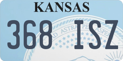 KS license plate 368ISZ