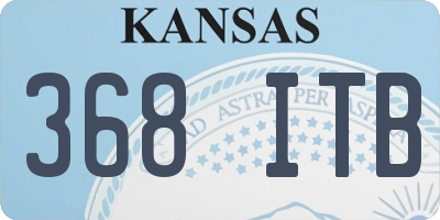 KS license plate 368ITB