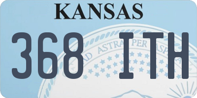 KS license plate 368ITH