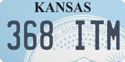 KS license plate 368ITM