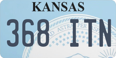 KS license plate 368ITN
