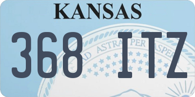 KS license plate 368ITZ