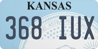 KS license plate 368IUX