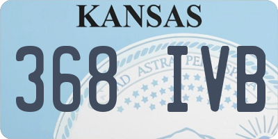 KS license plate 368IVB
