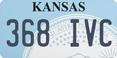 KS license plate 368IVC