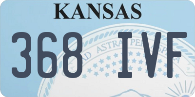 KS license plate 368IVF