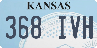 KS license plate 368IVH