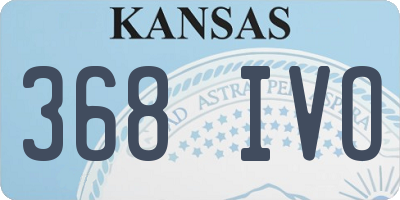 KS license plate 368IVO