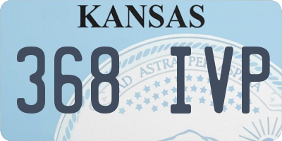 KS license plate 368IVP
